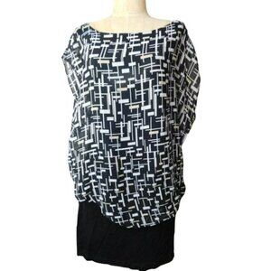 White House Black Market WHBM Size S Small Double Top Style Shirt